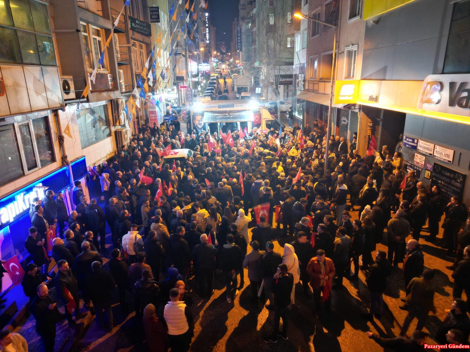 Bilecik’te AK Parti Belediye Başkan Adayı Ankara dönüşü miting havasında karşılandı