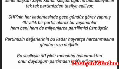 CHP’den şok istifa! Ataşehir Belediye Başkanı İlgezdi istifa etti