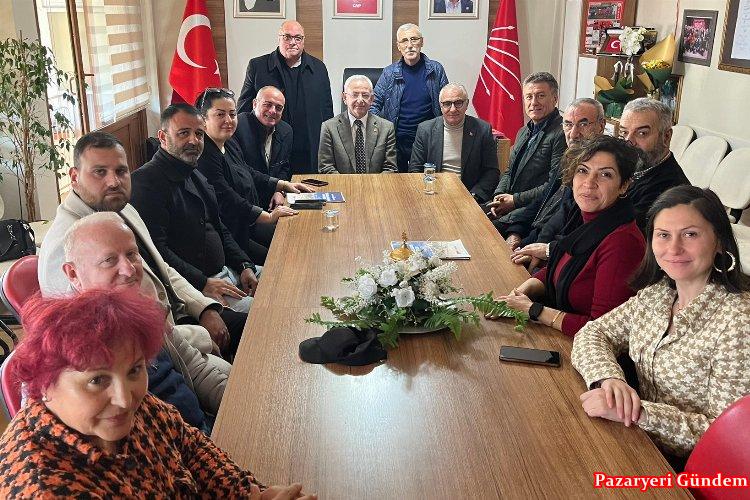 Bursa Gemlik’te Milletvekili Sarıbal’dan yeni başkan Pehlivan’a ziyaret
