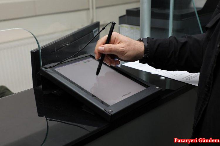 Konya’da biyometrik imza ile dijitalleşmeye devam