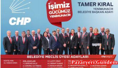 CHP’nin Yenimuhacir belediye meclis üyesi listesi açıklandı