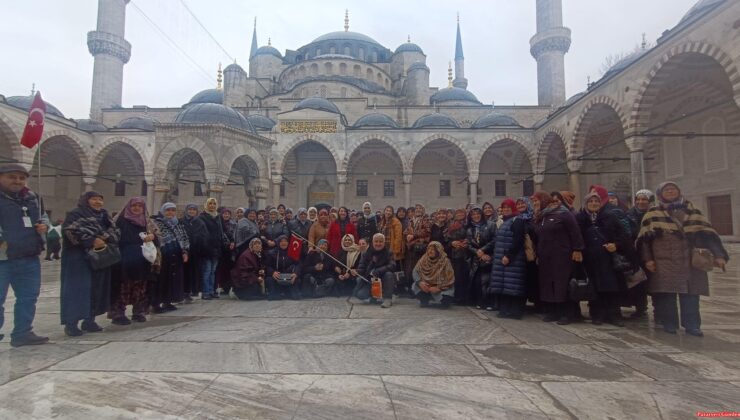 Dünya kadınlar gününde ilçe kadınları İstanbul’daki camileri gezdi