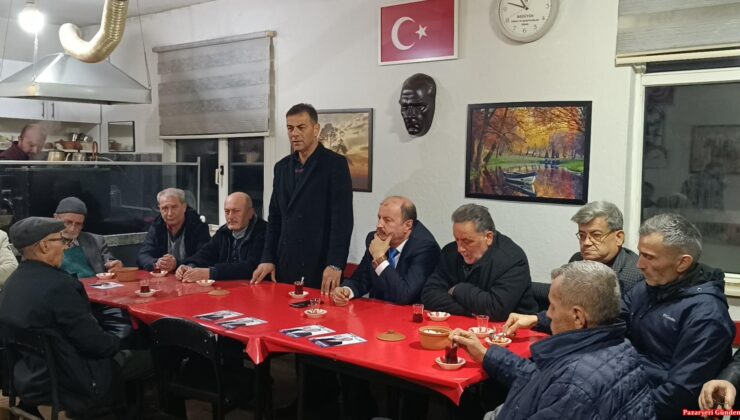 Ali Şahinoğlu  Gümüşdere köyünde İl Genel Meclis Üyesi adaylarına destek istedi