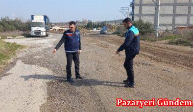 Turgutlu Fatih Sanayi Sitesi’nde yağmur suyu hattı çalışması