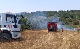 Burçalık köyünde arazi yangını! 1 kişi dumandan etkilenip hastaneye kaldırıldı