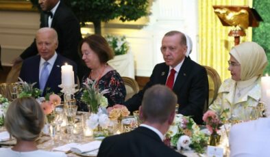 Cumhurbaşkanı Erdoğan, Biden’ın resmi yemeğinde