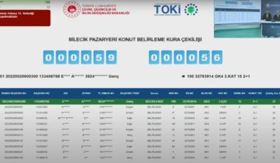 Pazaryeri TOKİ’de kuralar çekildi