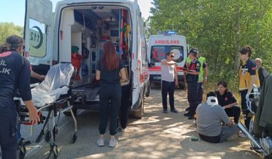 Kınık Köyü yolunda Motosiklet Kazası: 1 Kişi Yaralandı