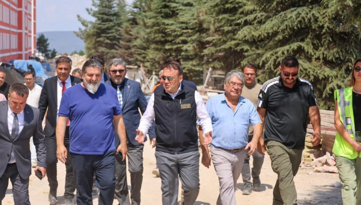 Vali Sözer KYK Yurt İnşaatında İncelemelerde Bulundu