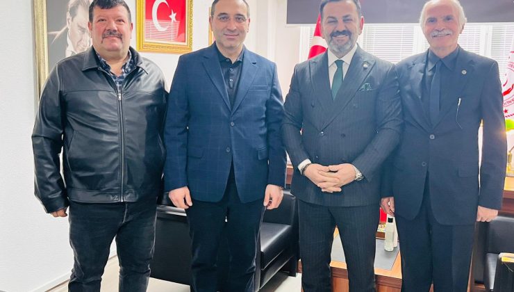 MHP İl Başkanı İbrahim Bağ’dan Aile ve Sosyal Hizmetler İl Müdürü Nejat İlhan’a Hayırlı Olsun Ziyareti