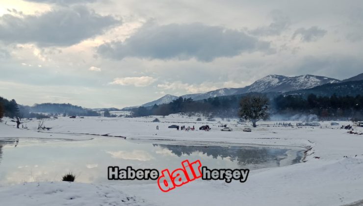 Bilecik'te Kar Manzarasıyla Kartpostallık Görüntüler