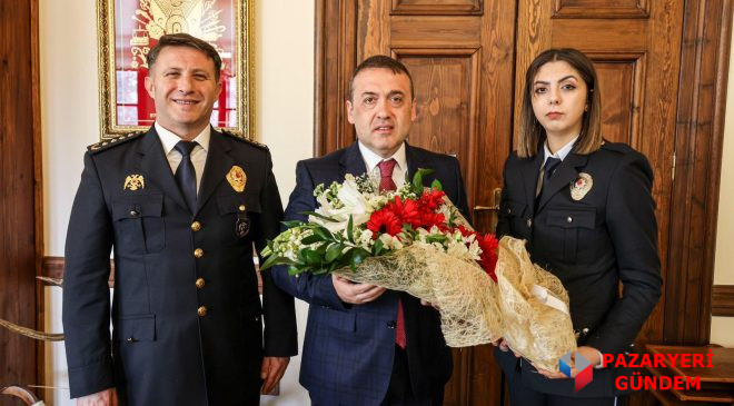 Bilecik Valisi  Faik Oktay Sözer, Polis Haftası Dolayısıyla Teşkilat Mensuplarını Kabul Etti