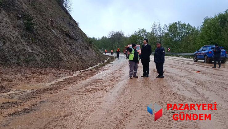 Kaymakam Kara sahada! Gümüşdere Köyündeki Heyelan Bölgesinde Kritik İnceleme