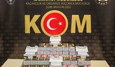 20 BİN DOLU MAKARON ELE GEÇİRİLDİ, 1 ŞÜPHELİ YAKALANDI