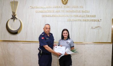 İL JANDARMA KOMUTANI VANLI, ÖZEL GÜVENLİK GÖREVLİLERİNİ AĞIRLADI