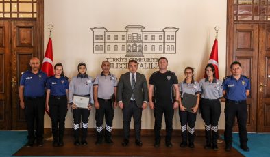 ÖZEL GÜVENLİK PERSONELLERİNE BAŞARI BELGESİ