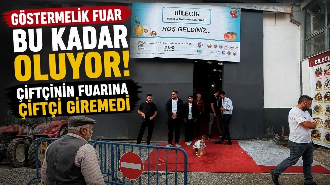 Tarım Şehri Bilecik’te Çiftçiyi tarım fuarına almadılar