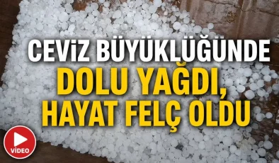 Pazaryeri’nde ceviz büyüklüğünde dolu yağışı etkili oldu