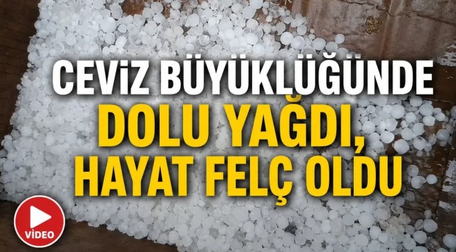 Pazaryeri’nde ceviz büyüklüğünde dolu yağışı etkili oldu