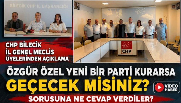 CHP’Lİ İL GENEL MECLİS ÜYELERİ MUHTEMEL KURULACAK BİR PARTİYE YEŞİL IŞIK YAKTI