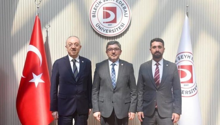 ECZACILIK CAMİASINDAN BŞEÜ REKTÖRÜ KAPLANCIKLI’YA ZİYARET