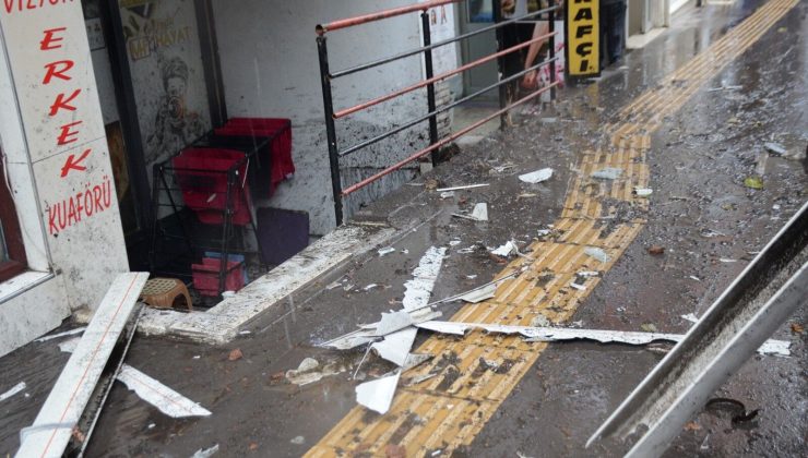 4’ÜNCÜ KATTAN AŞAĞI DÜŞTÜ, ŞANS ESERİ ÖLEN YA DA YARALANAN OLMADI