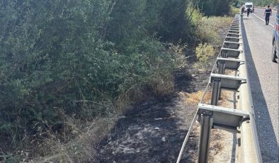 ATILAN SİGARA İZMARİTİ MUHTEMEL BİR FACİAYA YOL AÇIYORDU