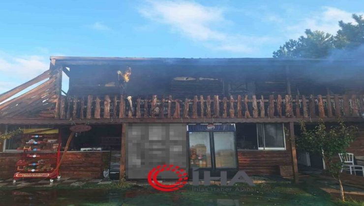 Bilecik’te mesire alanında bulunan restoranın mutfağında yangın çıktı