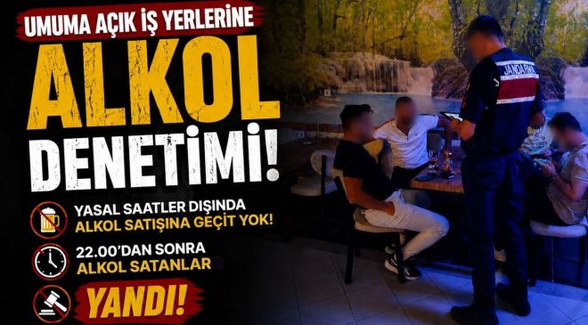 UMUMA AÇIK İŞ YERLERİNE ALKOL DENETİMİ