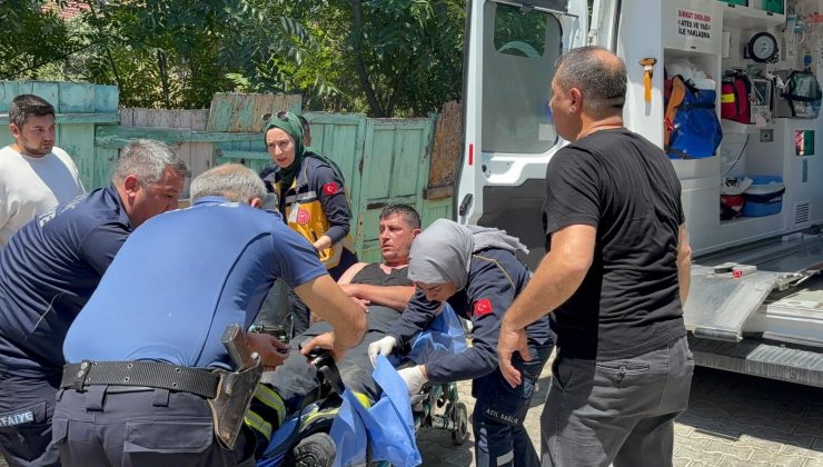 ÇATI YANGININA MÜDAHALE EDERKEN BİR ALT KATA DÜŞEN İTFAİYECİ YARALANDI