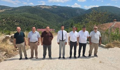 KÖYLERDE PARKE TAŞI DÖŞEME ÇALIŞMALARI SÜRÜYOR