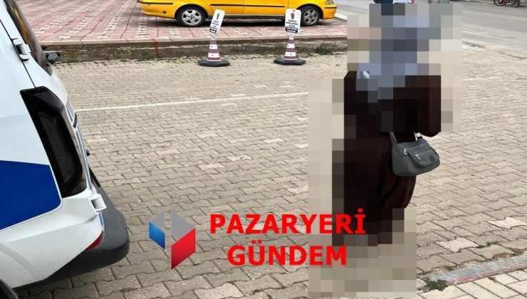 Pazaryeri’nde Duygu Sömürüsüne Geçit Yok! Cami Önünde Dilenen Kadına Polis ve Zabıta Müdahalesi