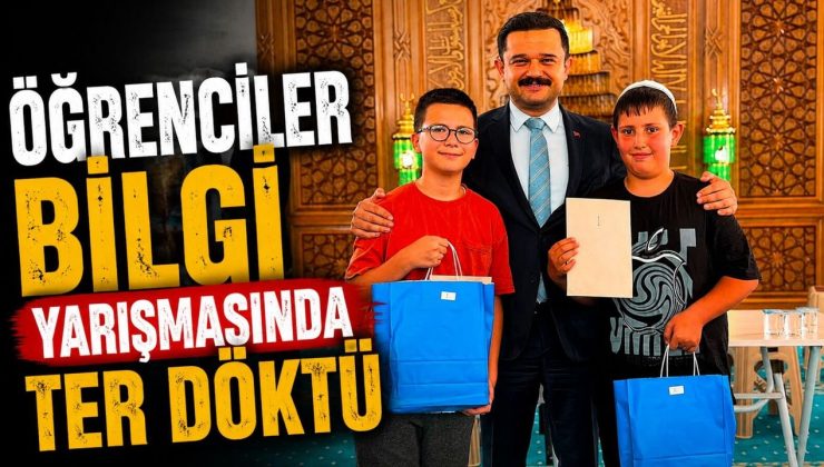 ÖĞRENCİLER DİNİ BİLGİ YARIŞMASINDA TER DÖKTÜ