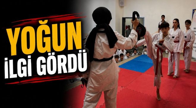 YAZ SPOR OKULLARINDA TEKVANDOYA YOĞUN İLGİ