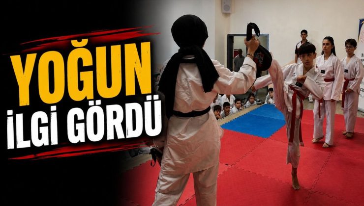 YAZ SPOR OKULLARINDA TEKVANDOYA YOĞUN İLGİ