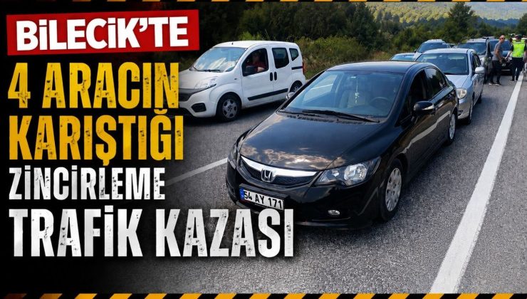 BİLECİK’TE ZİNCİRLEME TRAFİK KAZASI
