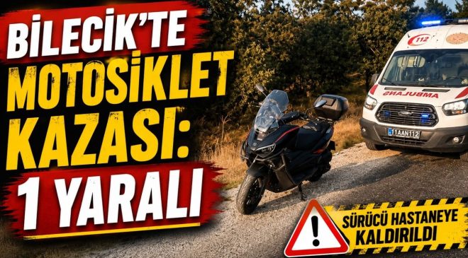MOTOSİKLET KAZASI: 1 YARALI