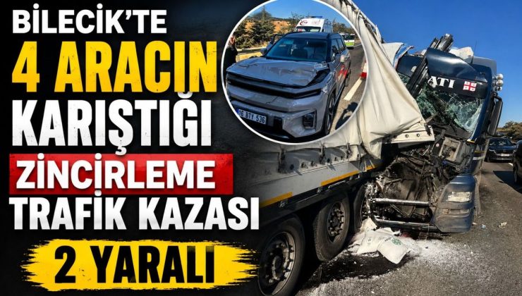 ZİNCİRLEME TRAFİK KAZASI, 2 YARALI