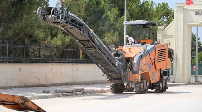 SICAK ASFALT ÇALIŞMASI BAŞLADI