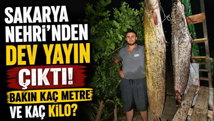 SAKARYA NEHRİ’NDEN 34 KİLOLUK DEV YAYIN ÇIKTI