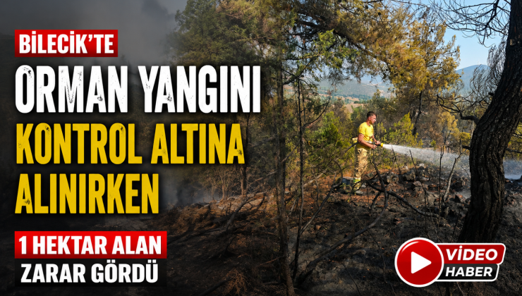 BİLECİK’TE ORMAN YANGINI KONTROL ALTINA ALINIRKEN, 1 HEKTAR ALAN ZARAR GÖRDÜ