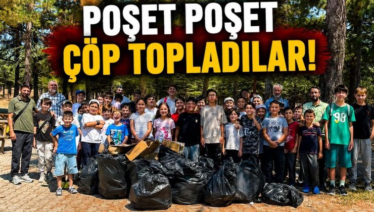 GENÇLER POŞET POŞET ÇÖP TOPLADI