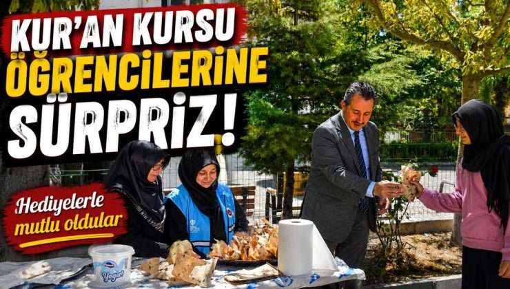 KUR’AN KURSU ÖĞRENCİLERİNE SÜRPRİZ