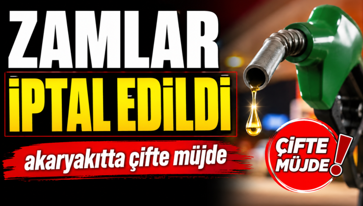 ZAMLAR İPTAL EDİLDİ