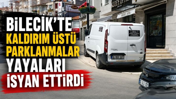 KALDIRIM ÜSTÜ PARKLANMALAR YAYALARI İSYAN ETTİRDİ